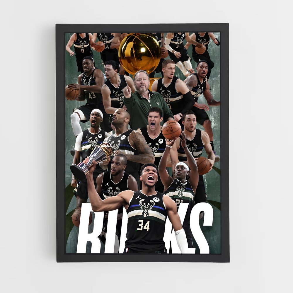 Poster Celtics vs Bucks – affiche Basketball (vue 2)